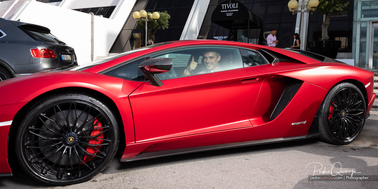 Visitor doing a Lamborghini Aventador test-drive